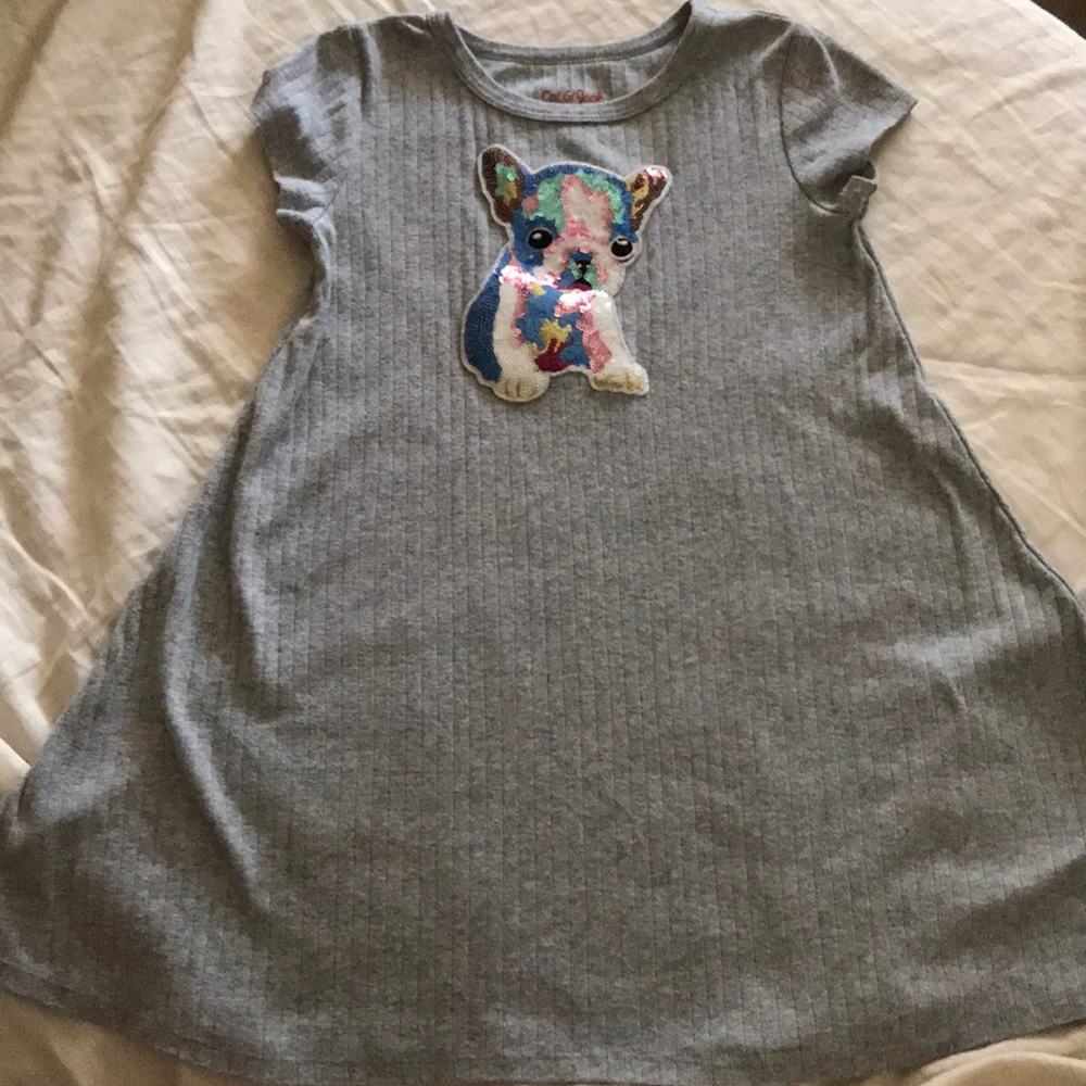 Cat & Jack Tunic Dress w/ Puppy Size 6